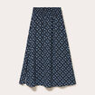 Jupe longue fluide noir femme