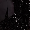Robe &agrave; sequins dos nou&eacute; noir femme