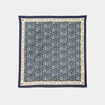 Foulard satin&eacute; soyeux bleu electrique femme