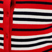 Gilet col bateau rouge femme