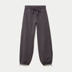 Jegging taille basse d&eacute;tails clout&eacute;s gris fonc&eacute; femme