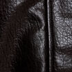 Veste oversize cropped similicuir noir femme