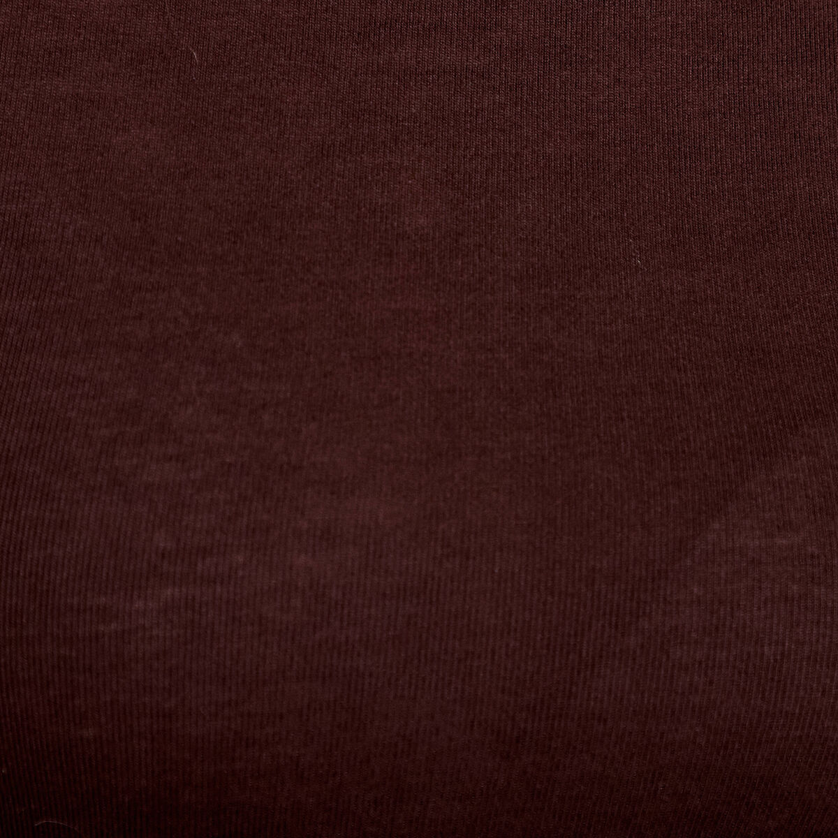 T-shirt ajust&eacute; col rond manches longues marron fonc&eacute; femme