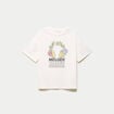 T-shirt oversize manches courtes blanc femme