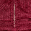 Robe zipp&eacute;e en velours bordeaux femme