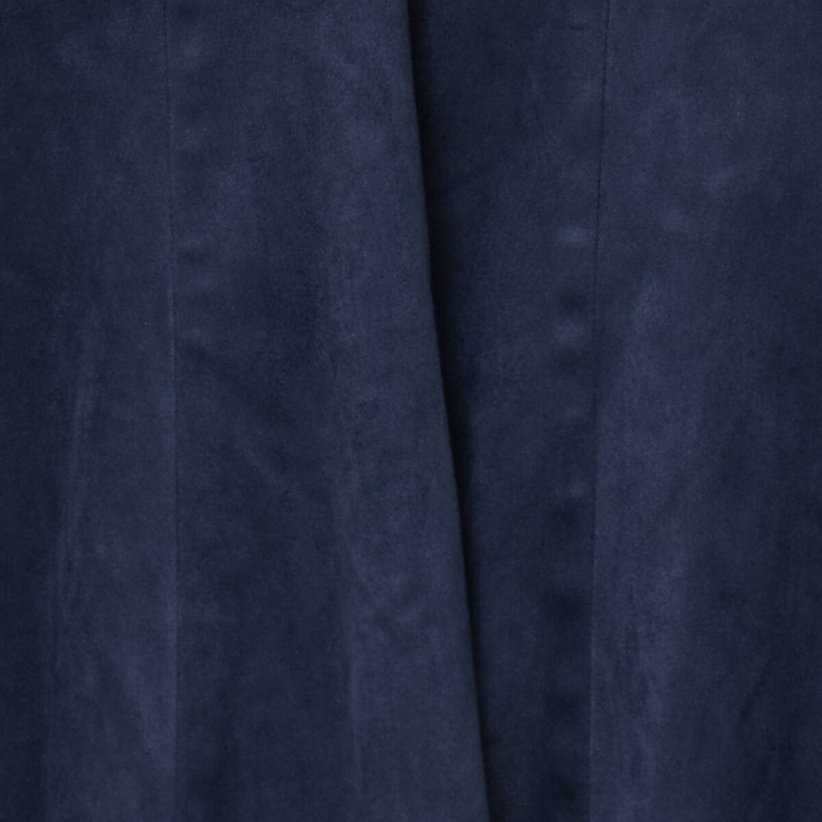 Jupe courte &eacute;vas&eacute;e aspect daim bleu marine femme