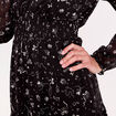 Robe &eacute;vas&eacute;e col v noir femme