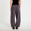 Jogging large taille basse gris fonc&eacute; femme