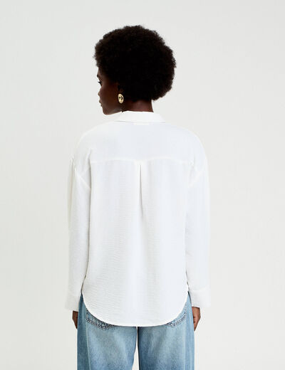 Vareuse manches longues ecru femme