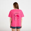 T-shirt oversize manches courtes rose fushia femme