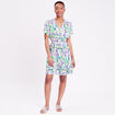 Robe &eacute;vas&eacute;e pliss&eacute;e beige femme