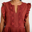 Blouse sans manches col v vieux rose femme
