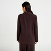 Blazer col classique manches longues marron femme
