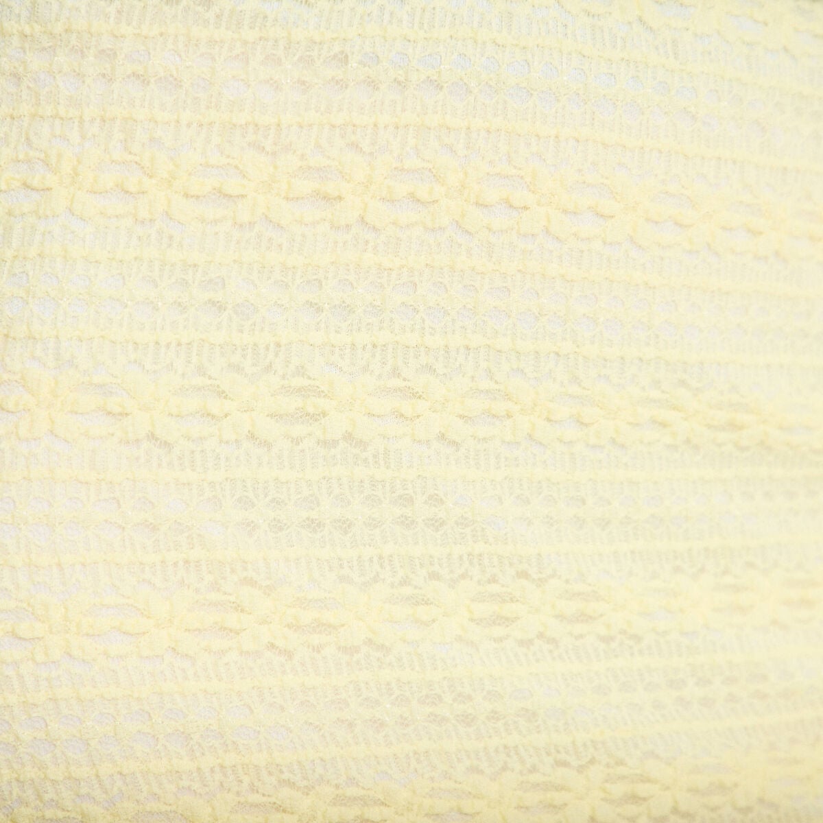 Jupe longue droite en dentelle jaune clair femme