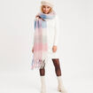 Robe pull &agrave; torsades ecru femme