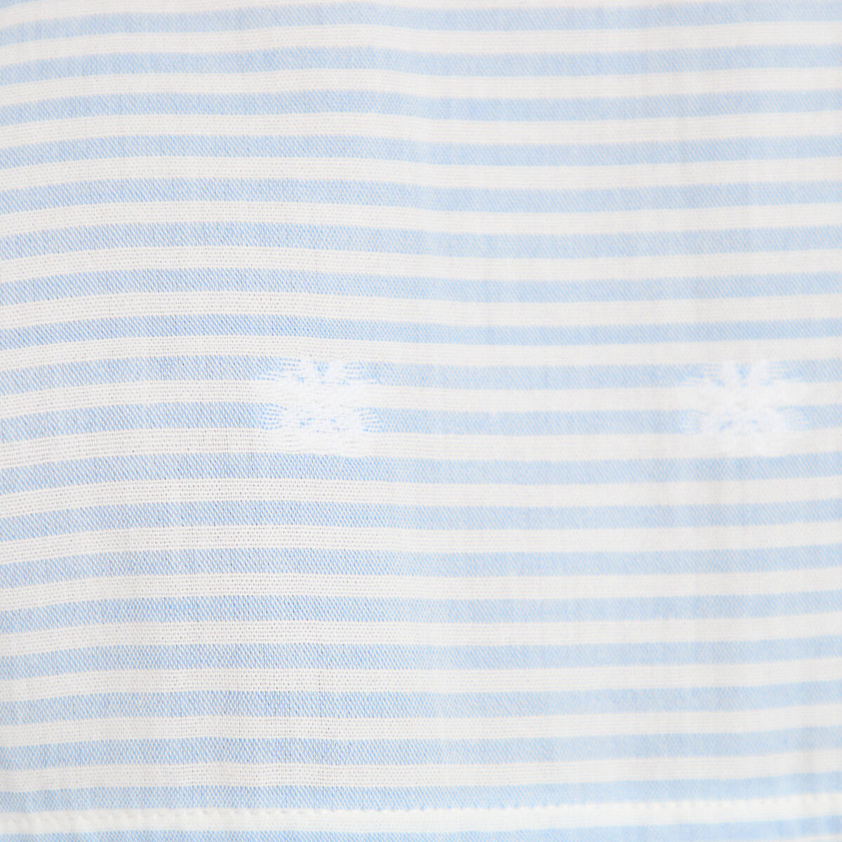 Chemise droite manches longues bleu clair femme
