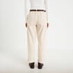 Pantalon barrel ceinture amovible ecru femme
