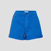 Short &agrave; ourlets bleu roi femme