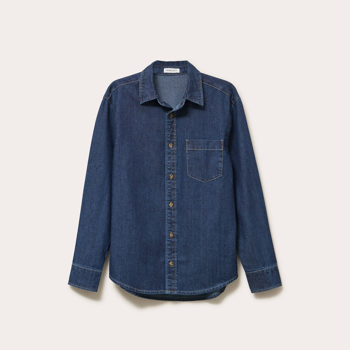 Chemise denim stone femme