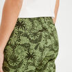 Pantalon chino slim 7/8&egrave;me vert femme