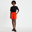 Short avec broderie orange fonc&eacute; femme