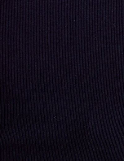 T-shirt c&ocirc;tel&eacute; ajust&eacute; manches longues bleu marine femme