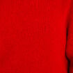 Pull ample col bateau manches longues rouge femme