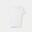 Top ajust&eacute; col rond manches courtes blanc femme