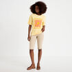 Pantacourt taupe femme