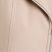 Manteau droit avec capuche beige femme