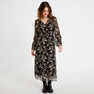Robe &eacute;vas&eacute;e noir femme