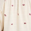Blouse avec broderie bordeaux femme