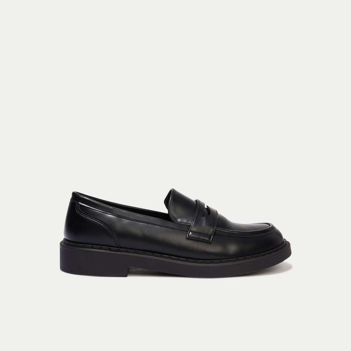 Mocassins noir femme