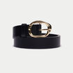 Ceinture fine noir femme