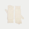 Gants 2-en-1 ivoire femme