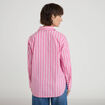 Chemise oversize col classique rose vif femme