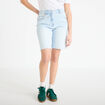 Bermuda large en jean denim bleach femme