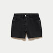 Short en jean 5 poches denim noir femme