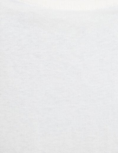 T-shirt manches courtes blanc femme