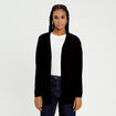 Gilet manches longues noir femme