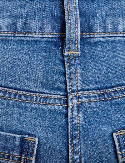 Jean wide leg cropped taille haute denim double stone femme
