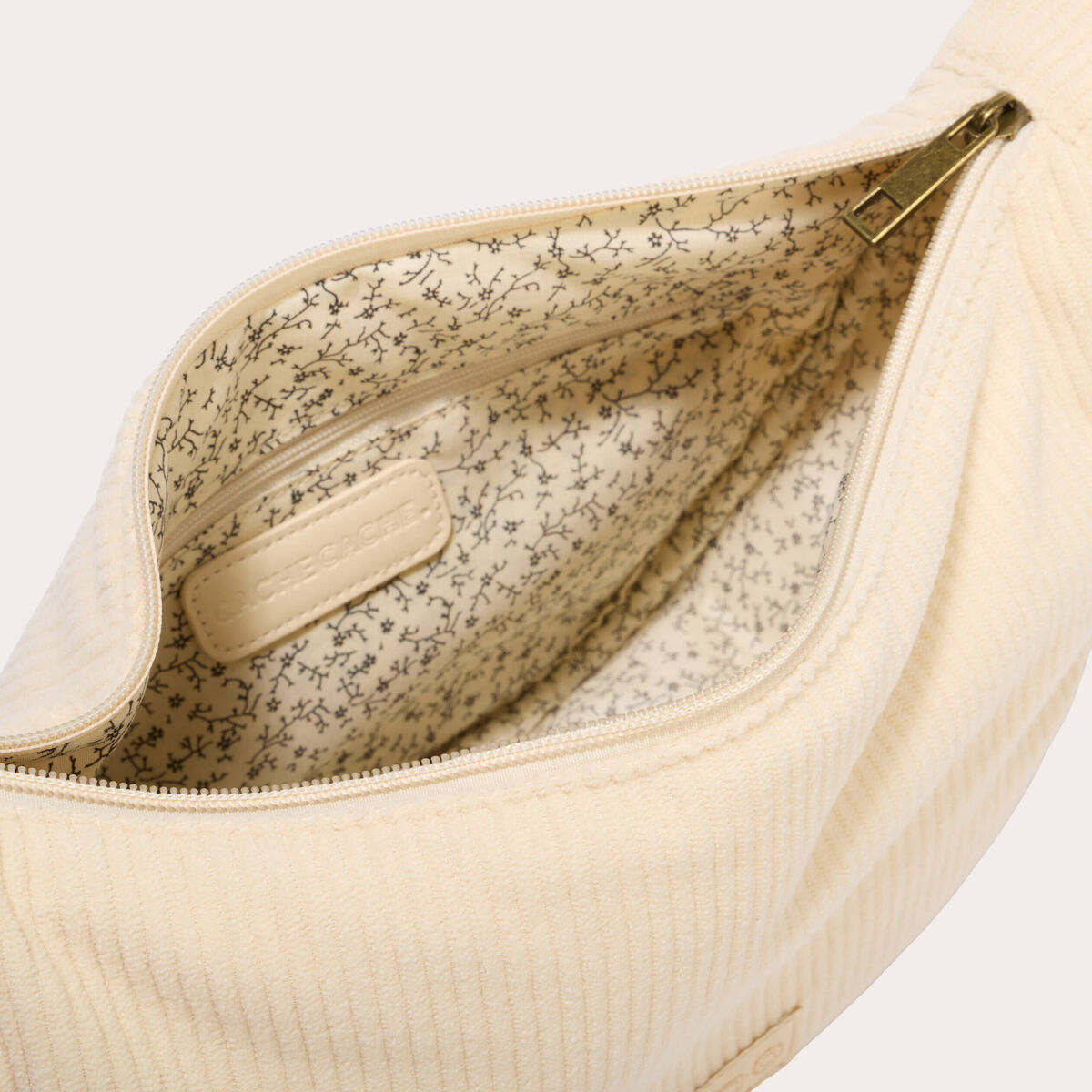 Sac Fraise KieTeiiK Sac Banane Tendance En Velours Côtelé Pour Femme, élégant Et Pratique Pour Les Sorties Décontractées, Blanc, 13.38x5.9x4.33in Sac Fourre Tout Femme