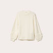 Pull manches longues ecru femme
