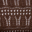 Gilet ajour&eacute; nou&eacute; marron fonc&eacute; femme