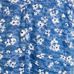 Jupe courte &eacute;vas&eacute;e en voile doubl&eacute;e bleu femme