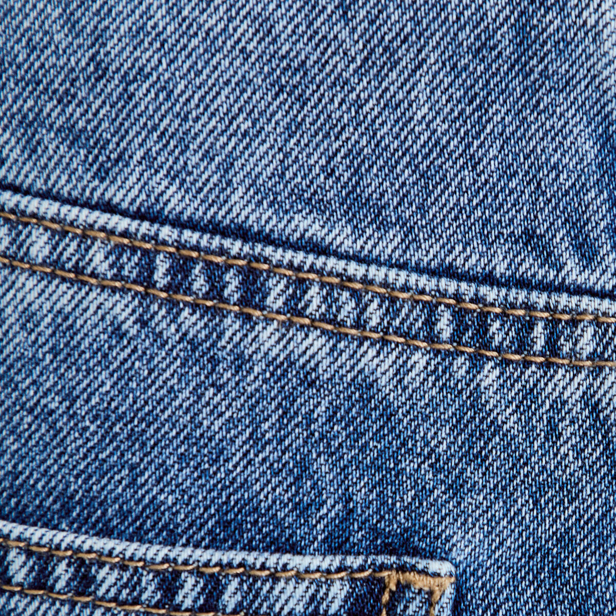 Jean mom cropped denim double stone femme