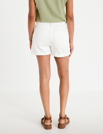 Short ecru femme