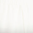 Pantalon large taille &eacute;lastiqu&eacute;e ecru femme