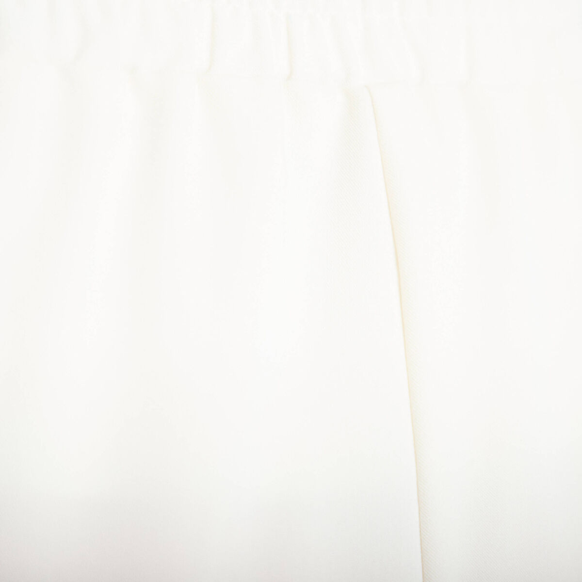 Pantalon large taille &eacute;lastiqu&eacute;e ecru femme