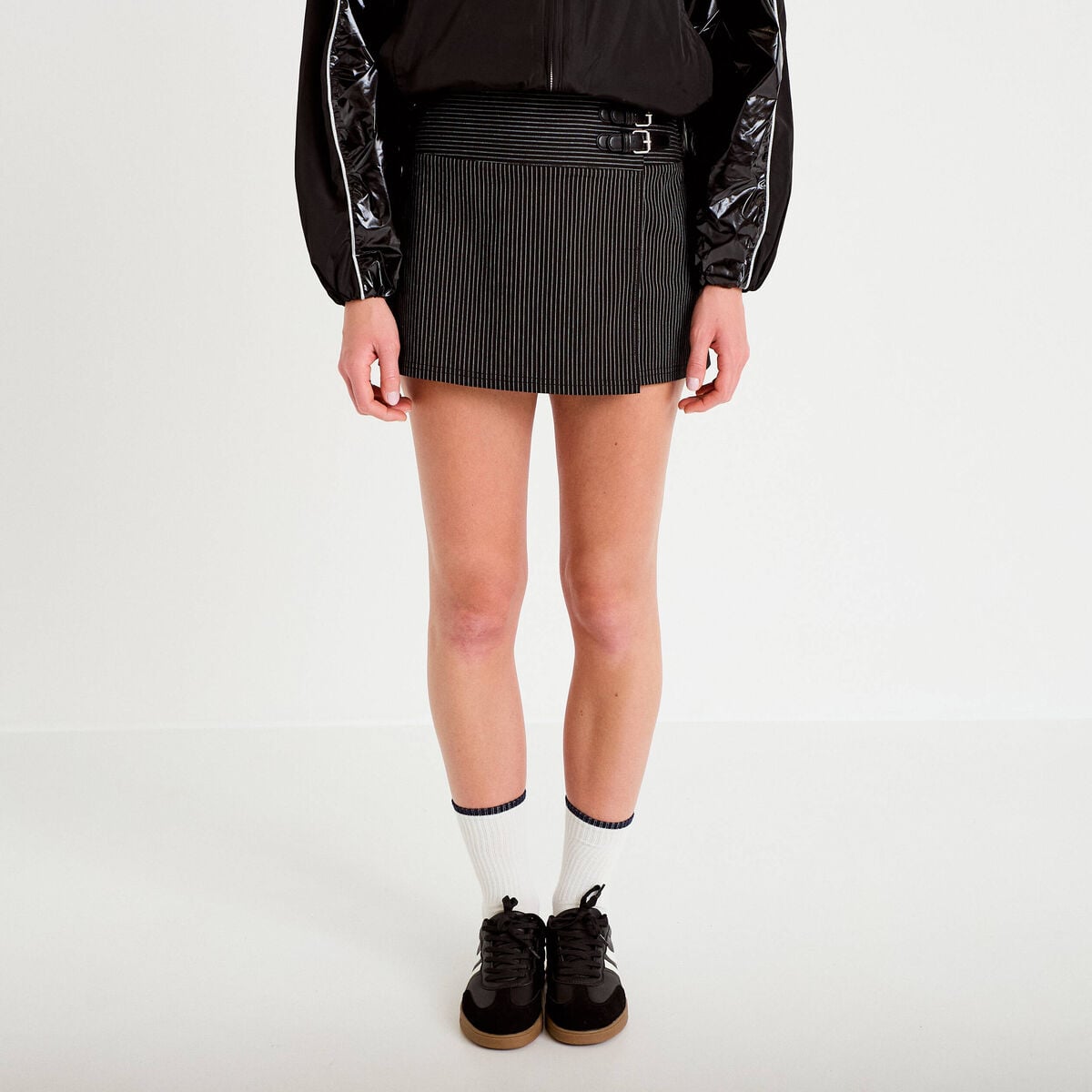 Jupe-short courte noir femme